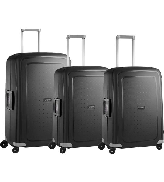 Samsonite S'Cure Spinner 75+69+69cm Black Kofferset