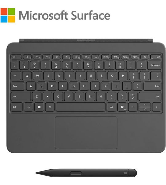 Microsoft Type Cover Surface Pro + Slim Pen Keyboard Cover 12 Inch Platinium