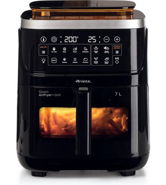 Ariete 4636/00 Enkel 7 l Vrijstaand 1700 W Heteluchtfriteuse Zwart
