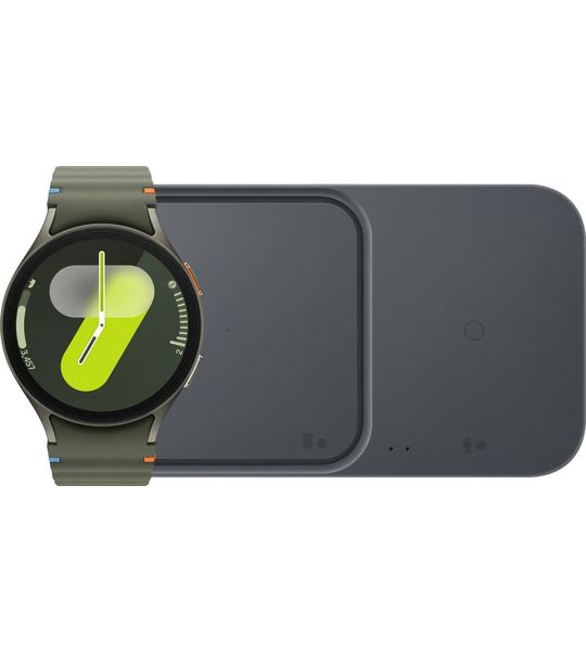 Samsung Galaxy Watch 7 Groen 44mm + Duo Draadloze Oplader