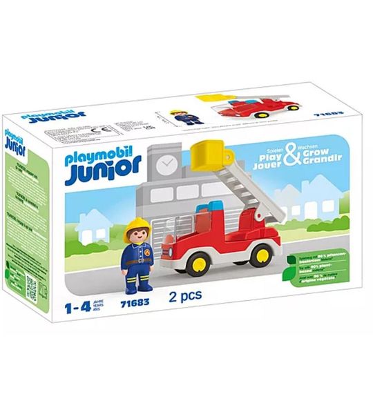 PLAYMOBIL Junior Brandweerwagen met ladder - 71683
