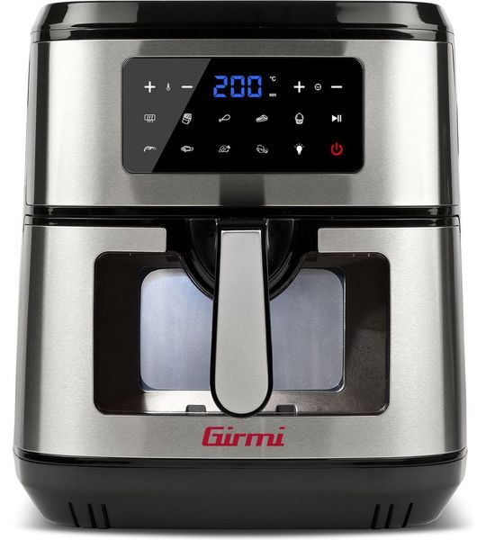 Girmi FG89 friteuse Enkel 9,2 l 2100 W Heteluchtfriteuse Zwart, Staal