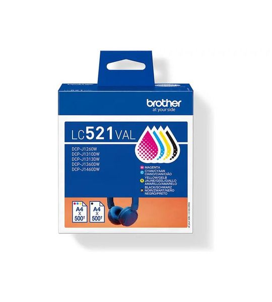 Brother LC-521VAL zwart en kleur