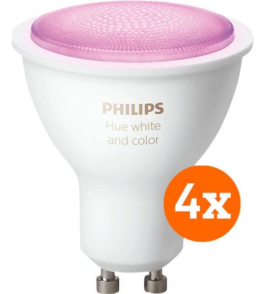 Philips Hue White and Color GU10 4-pack