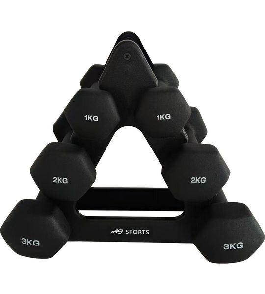 AJ-Sports Dumbbell Set Zwart - 1 t/m 3 KG