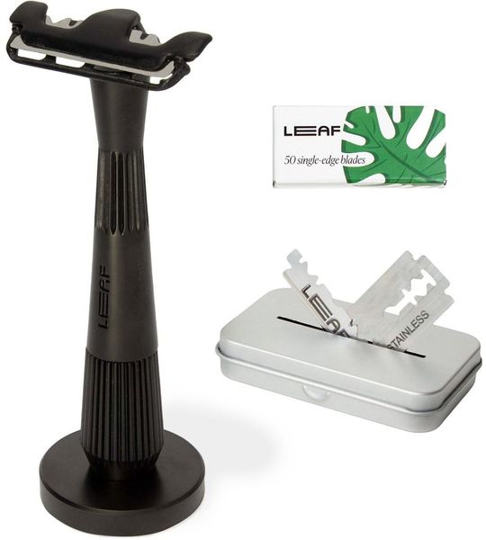 Leaf Shave | The Thorn Razor Black | Complete Set