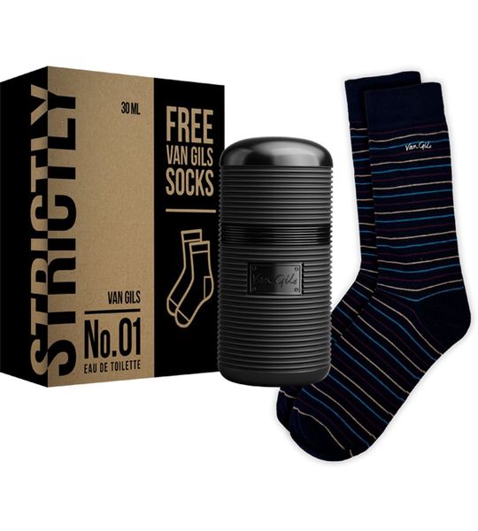 Strictly No.01 30 ml + Van Gils sokken geschenkset