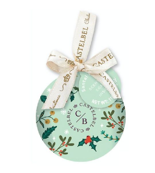 Kerstbal met Santal Bright zeep 110 gr