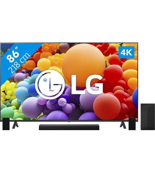 LG 86UR78006LB + Soundbar