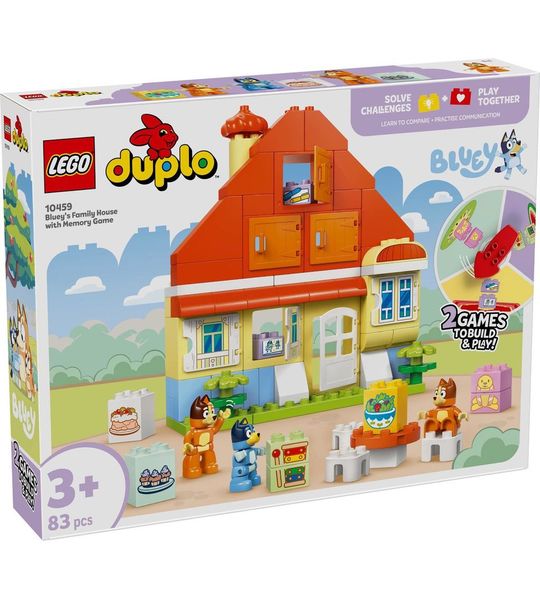 LEGO DUPLO Bluey: Huis van Bluey en haar Familie met Geheugenspel Set - 10459