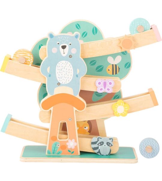 Small Foot - Houten Knikkerbaan Dieren Pastel
