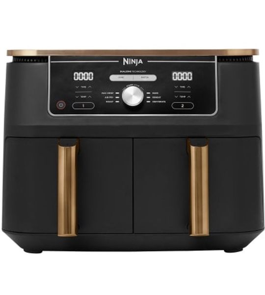 Ninja AF400EU Dubbel 9,5 l Vrijstaand 2470 W Heteluchtfriteuse Zwart
