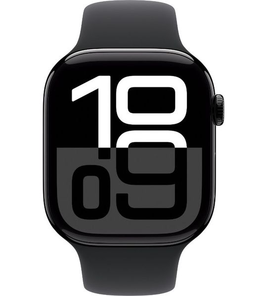 Apple Watch Series 10 42mm Zwart Sportband M/L