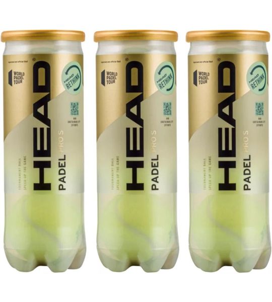 Head Padelballen Pro S - 3 blikken van 3 ballen - Padel Ballen