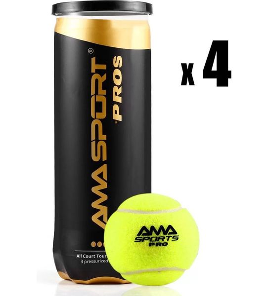 AMA SPORT PRO S padelballen - [3 Blikken - 9 padel ballen]