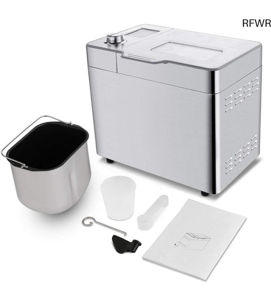 RFWR® Volautomatische Broodbakmachine met 25 programma's en 13-uurs timer