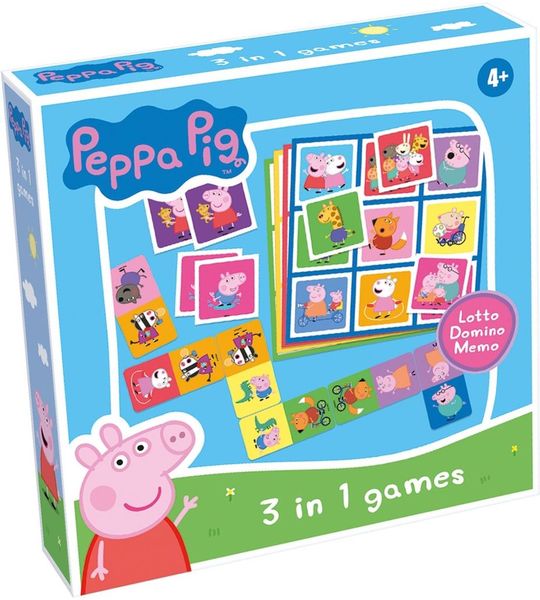 Tactic Peppa Pig 3-in-1: Memo - Lotto - Domino | Games | bol