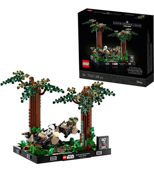 LEGO Star Wars Endor Speederachtervolging Diorama Set - 75353