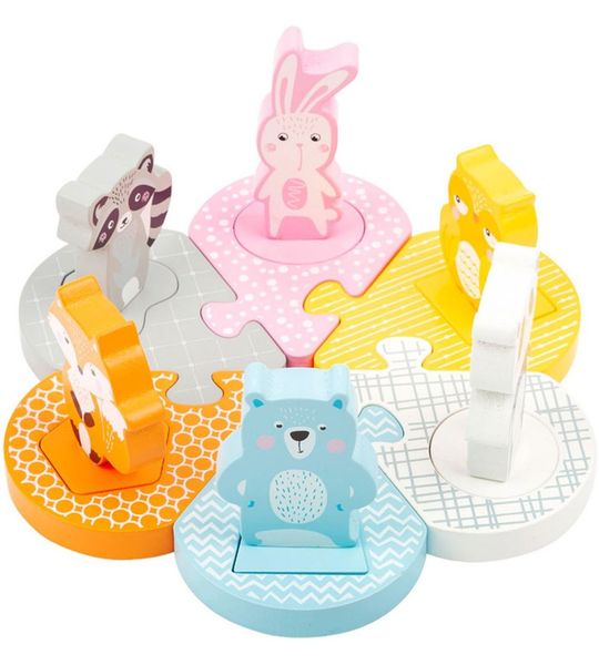 Small Foot - Houten Vormenpuzzel Dieren