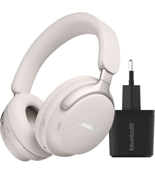 Bose QuietComfort Ultra Headphones Wit + Oplader
