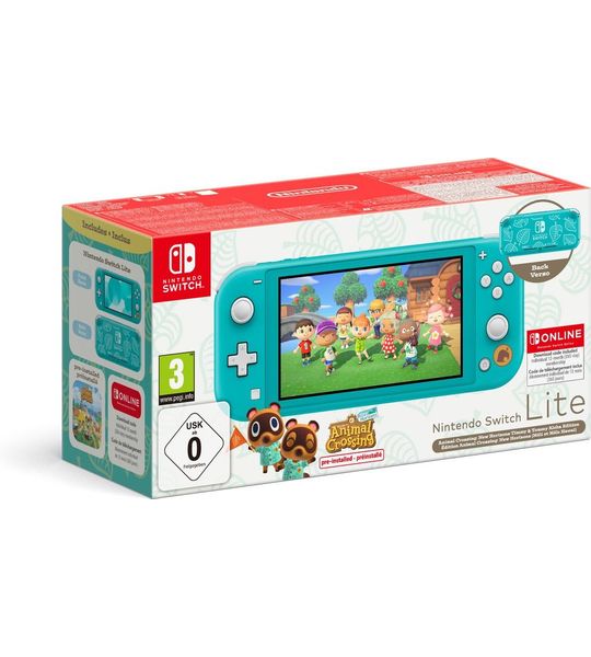 Nintendo Switch Lite Turquoise - Tommy Aloha Editie + 12 Maanden Nintendo Online 32 Gb