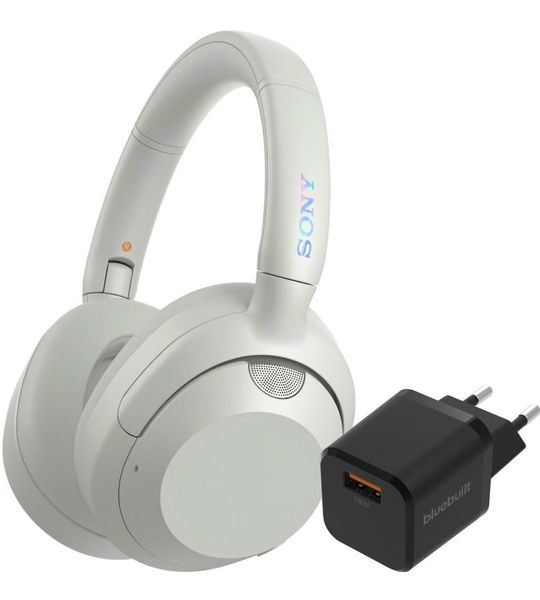 Sony ULT Wear Wit + BlueBuilt Quick Charge Oplader met Usb A Poort 18W Zwart