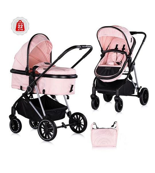 Kinderwagen Kinderkraft Aura 2-in-1 Pink Marshmallow