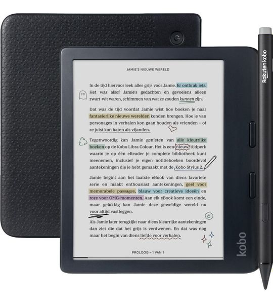 Kobo Libra Colour Zwart + Kobo Stylus 2