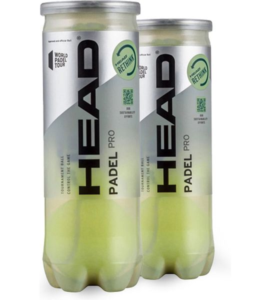 Head Pro Padel Ballen - Duo Pack (2 blikken à 3 ballen per stuk)