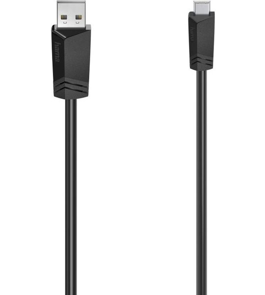 Hama Mini-USB-kabel, USB 2.0, 480 Mbit/s, 0,75 m Kabel