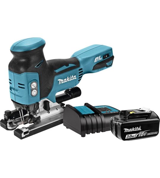 Makita DJV181ZJ + 3,0 Ah accu en lader