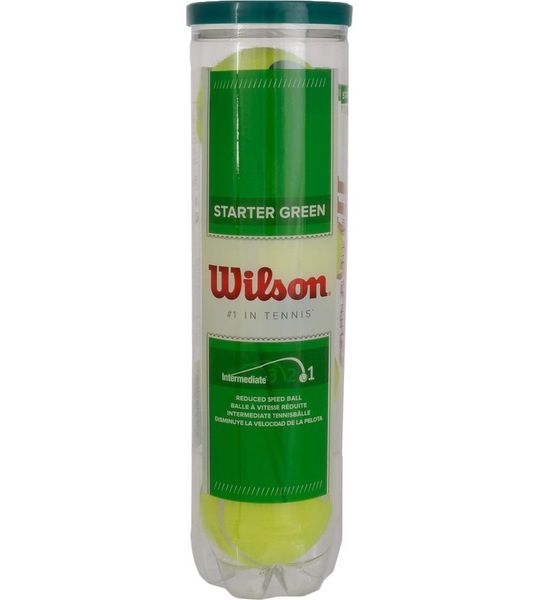 Wilson Tennisballen Starter Stage 1 groen 4 stuks WRT137400