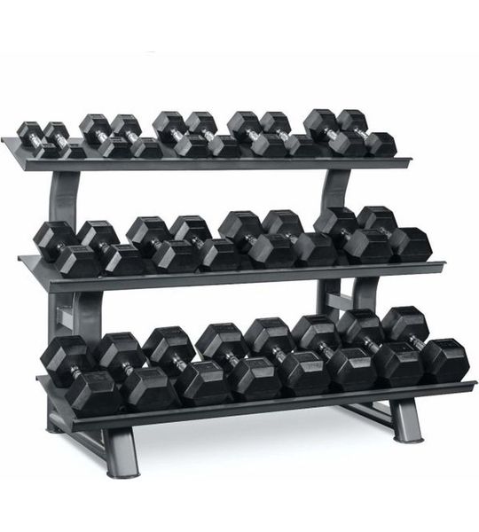 Titanium Strength TH30 | zeshoekige Dumbells | 2- 30Kg + Rek