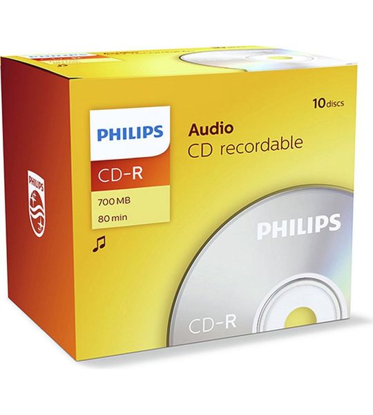 Philips Cd-r 80 Da 52x Jewel (10) Audio