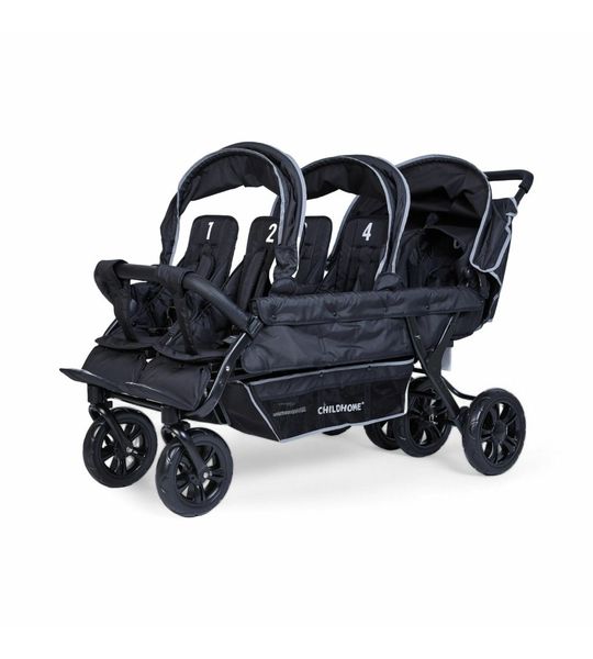 Kinderwagen Childhome Six Seater 6 Kinderen Black