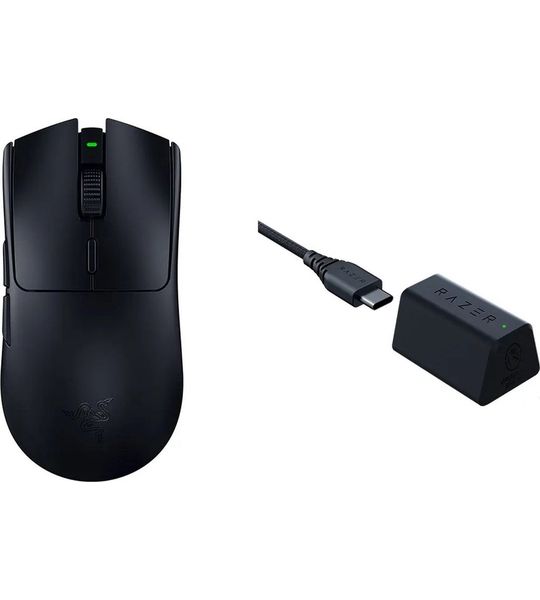 Razer Hyperpolling Wireless Dongle Bundle + Deathadder V3 Pro Gamingmuis Zwart