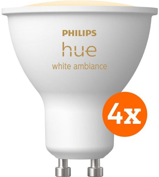 Philips Hue White Ambiance GU10 4-pack