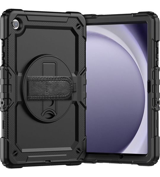 Just in Case Samsung Galaxy Tab A9 Plus Rotating Back Cover Zwart