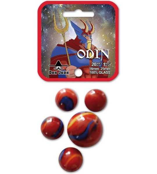 Knikkers - Duitse god Odin  - 21 stuks