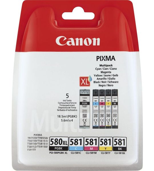 Canon Pgi-580xl/cli-581 (pgbk Bkcmy) Multicolor