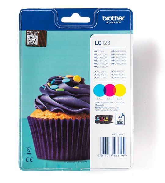 Brother LC-123 Rainbow-pack kleur