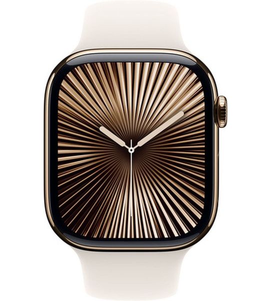Apple Watch Series 10 4G 42mm Titanium Goud Sportband M/L