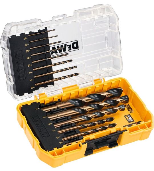 DeWalt 14-delige Black & Gold Metaalboren Set Tough Case