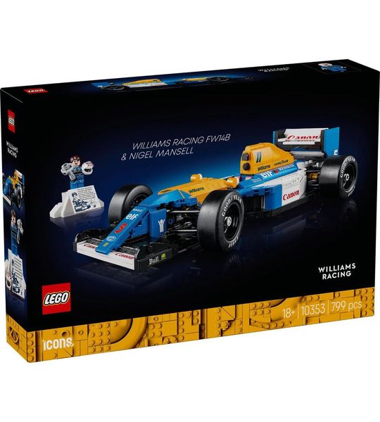LEGO Icons Williams Racing FW14B en Nigel Mansell Formule 1 Auto - 10353