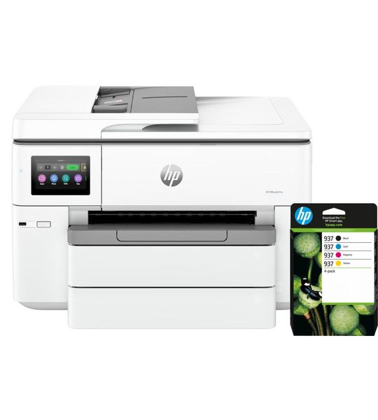 HP OfficeJet Pro 9730e + 1 set extra inkt