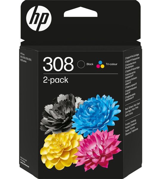 HP 308 Blister Inktcartridge 2-pack Combo Zwart/driekleuren