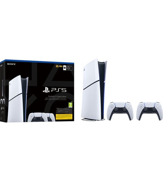 PlayStation 5 Slim Digital Edition + Extra Controller Wit