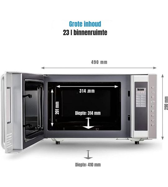 SCH® Heteluchtoven - Oven - Airfryer Oven - 23 Liter- 1200 Watt