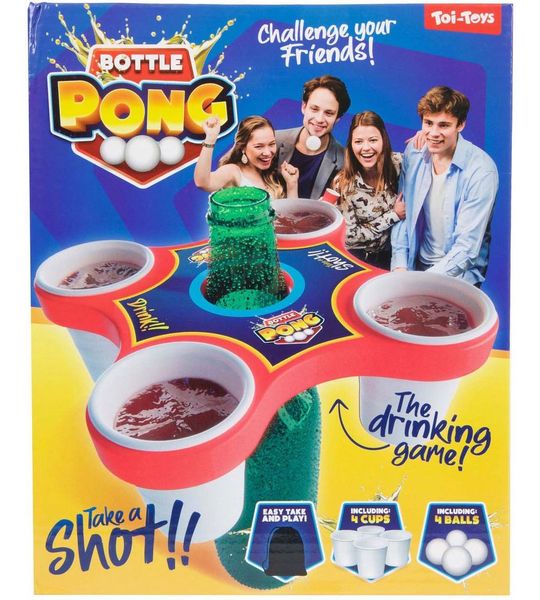 Gezelschapsspel Pong Hero met 4 Cups en 4 Bekers