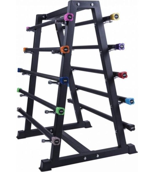 Gorilla Sports Aerobic Halterstangen inclusief standaard